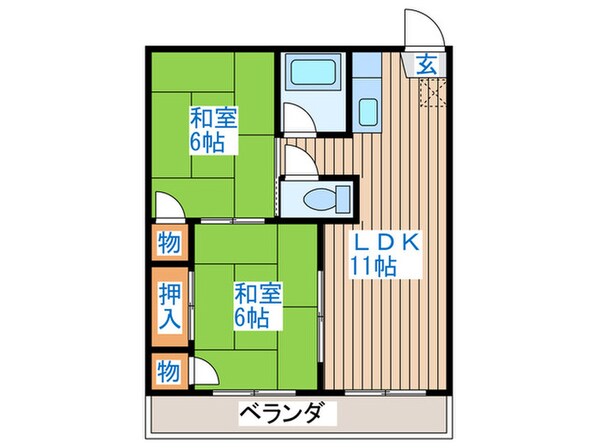 燕コーポの物件間取画像